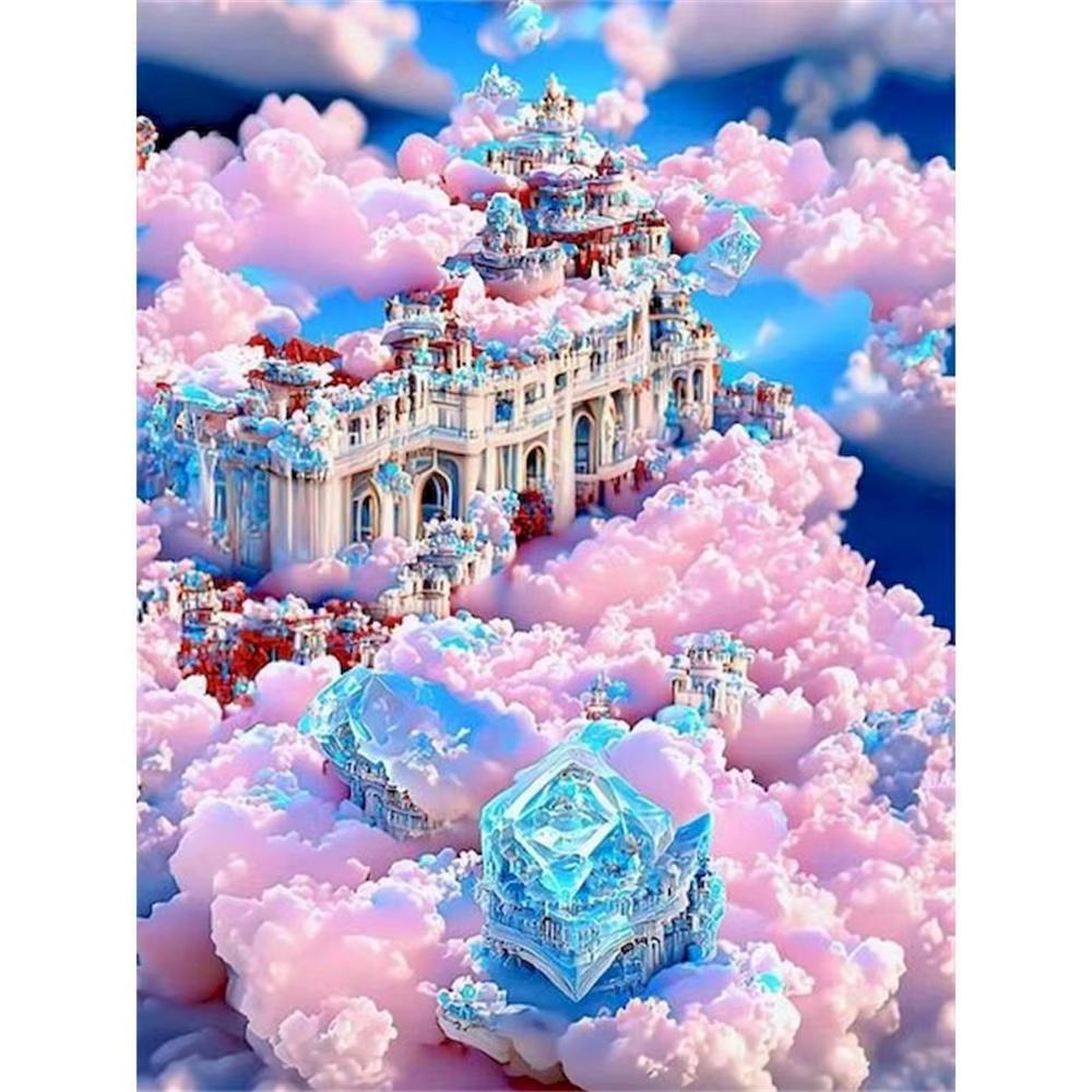 DIY Алмазная картина Экзотический цветок Набор для вышивки крестом Мозаичное искусство Алмазная картина Полный круг Алмазное украшение для дома