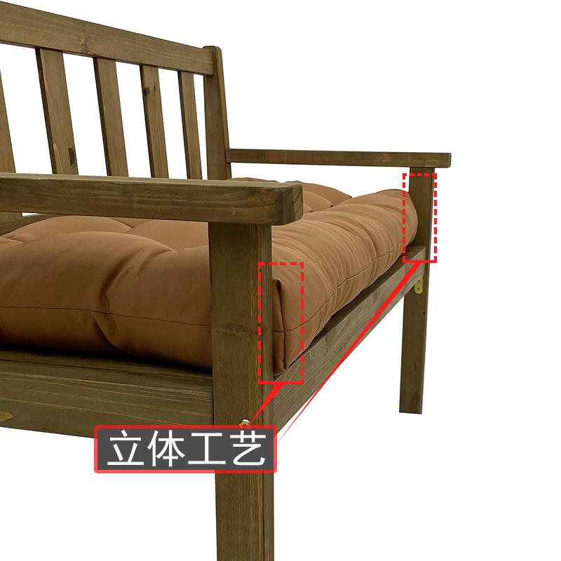 Подушки для 3-местной садовой скамьи-шезлонга, подушки для уличной террасы, парковой качели, классические однотонные длинные подушки