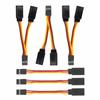 GTIWUNG 3-Piece Servo Extension Cable (Male-Female) with JR Plug, 75mm Long Servo Extension Lead Wire Cable, New 75mm 3" Y Servo Extension Cord Wire C