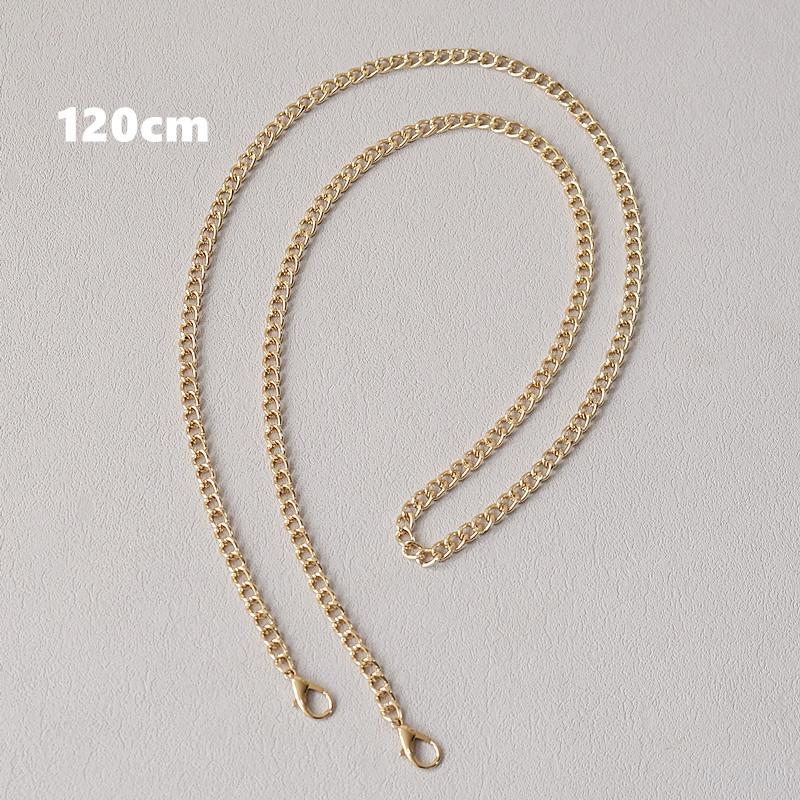 New Fashion Woman Handbag Accessory Chains Luxury Solid Gold Metal Bag Chain Strap Women Cute Clutch Shoulder Purse Accessory