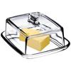 Glass Butter Dish Butter Dish with Lid Container for Butter Holder