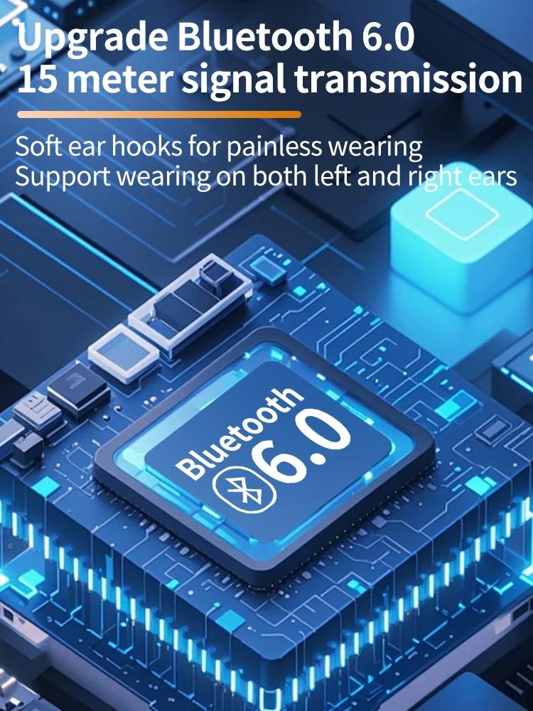 P12 Bluetooth 6.0 Наушник LED Дисплей Беспроводные Наушники Спортивная Гарнитура с Шумоподавлением и Цифровым Дисплеем Вкладыш для Смартфонов