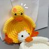 Duck Panda Crochet Coaster Heat-resistant Kitchen Handmade Countertop Table Protection Non-slip Mug Coffee Tea