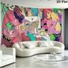 Gorillaz Wall Tapestry Aesthetic Wall Hanging Printed Fabric Blanket Decorative Tapestries for Bedroom Living Room Home Decor