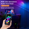 LED RGBW Floor Lamp with Million Colour DIY Music Pickup Rhythmic Atmosphere Lamp APP Remote Control for Bedside Lamp In Bedroom