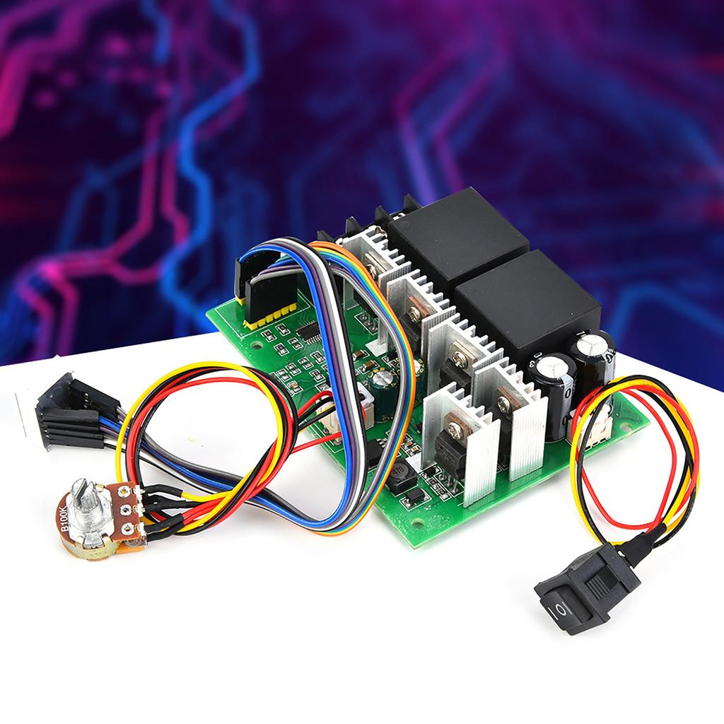 ШИМ регулятор скорости двигателя постоянного тока Переключатель CWCCW 0~100 процентов 80А 12В24В36В48В