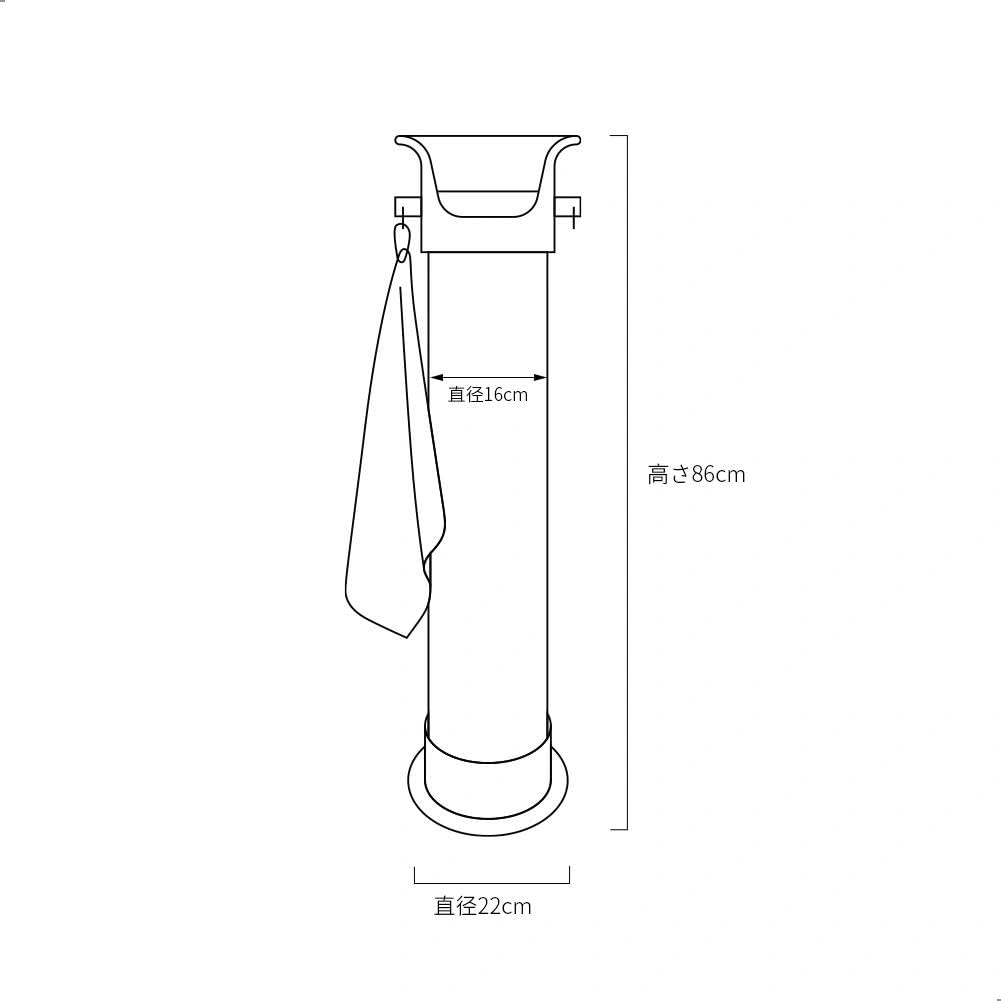 watchget Espresso Ground Knock Box, Floor-Standing Collection, Shock Absorbent, with Dish Cloth and Garbage Bag, Commercial Coffee Accessories,