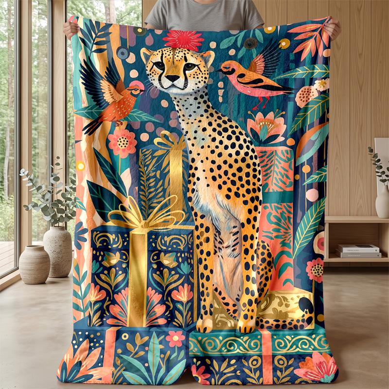 Jeweled Bow and Flowers 1 Theme blanket Lightweight Warm Flannel Blanket Decorative Throw Blanket for Home Decoration