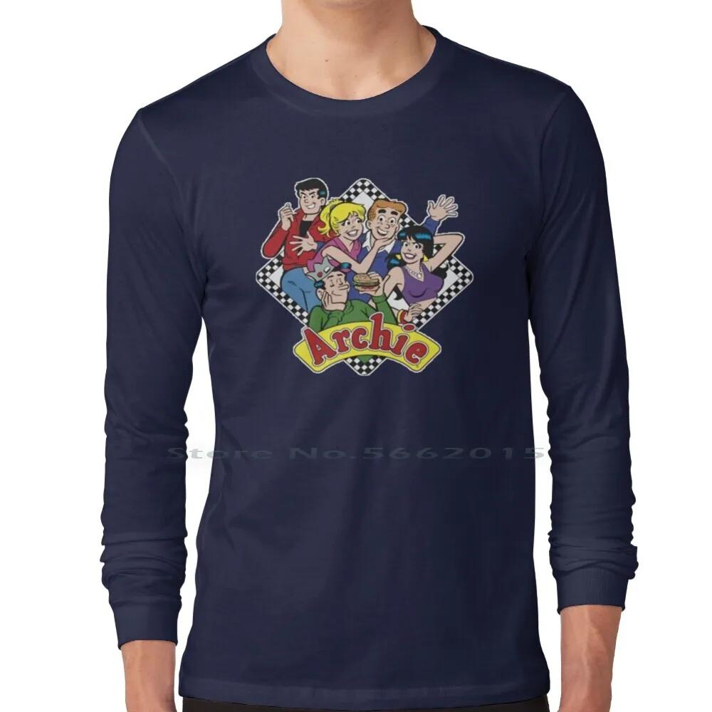 The Archies T Shirt 100% Cotton Archie Veronica Jughead Richie Classic Cartoon Comics Short Long Sleeve Tee Top
