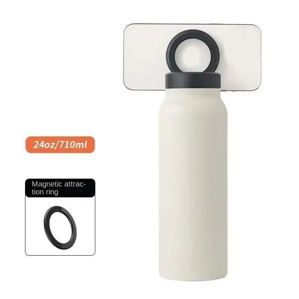 24oz Insulated Water Bottle Insulated Thermos Cup Magnetic Phone Holder Water Bottle Sports Use