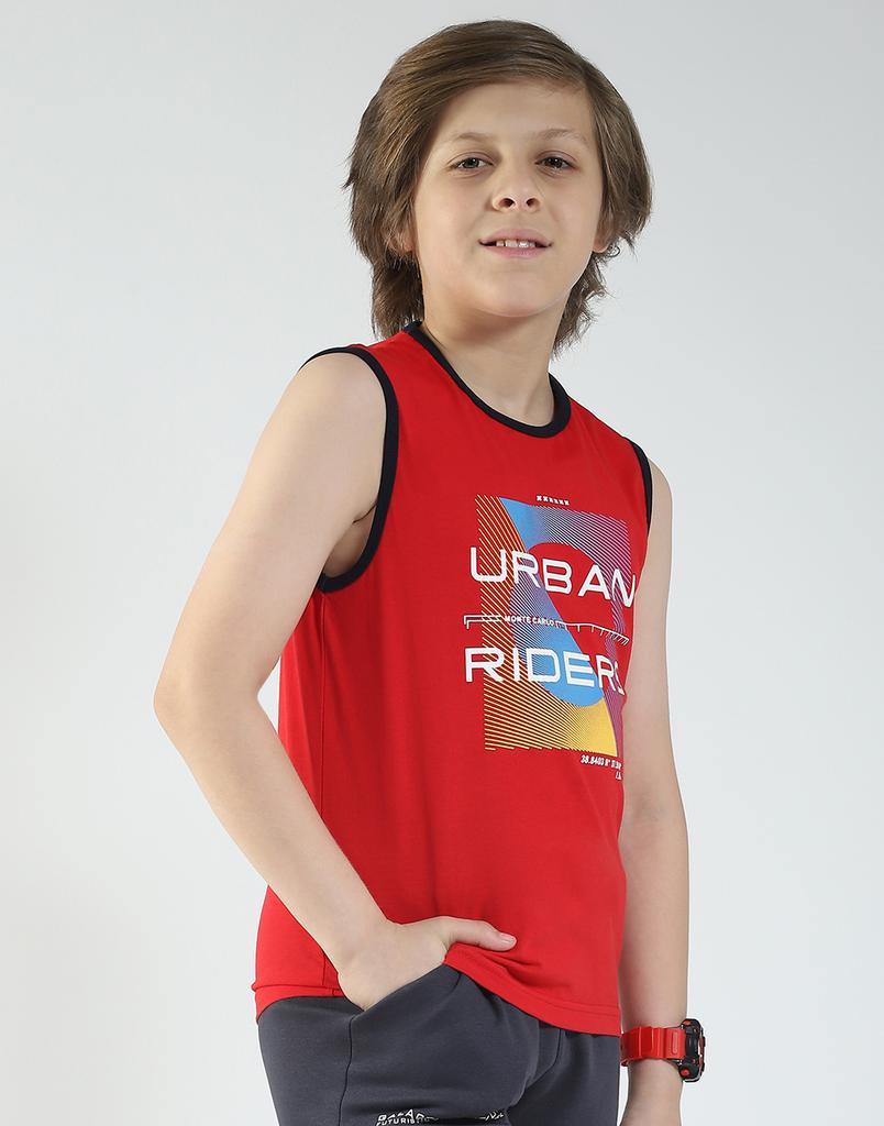 Футболка для мальчика стандартного кроя с принтом | Полурукав | Круглый вырез | Повседневная футболка для мальчика