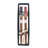 Wakasa Lacquerware Pair of Chopsticks, Cherry Blossom Snow Design, Approx. 22.6cm, Made In Japan, 133-62301