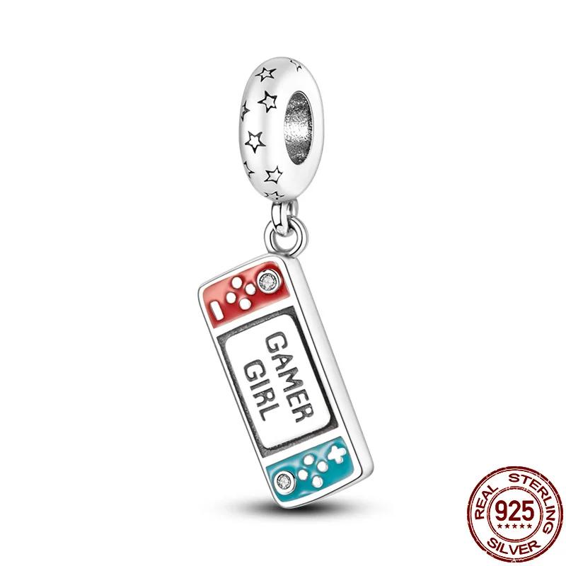 Copper Game Music Headphones Series Charms Fit Original Beads Bracelet For Women Jewelry Gift Making