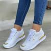 Мода Новые женские сетчатые кроссовки кожаные из полиуретана на шнуровке плоская подошва женская легкая обувь классические универсальные Zapatillas De Mujer