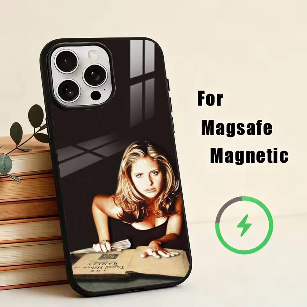 Movie Buffy Phone Case For iPhone17,16,15,14,13,12,11 Plus,Pro Magnetic with Magsafe Wireless Charging