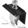 A25F-Solar Panel Bracket Terminal Clips(6Pcs), Aluminum Alloy Fixing Clip Set, Solar Panel Clips For Flat Roofs Installation