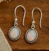 Opal Earring for Women, 925 Solid Sterling Silver, Gemstone Earring, Promise Gift