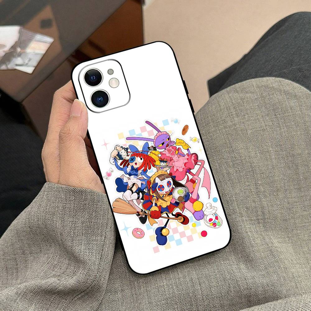 Удивительный G-Digital Чехол для телефона T-Circus Черный чехол для телефона для IPhone 17/16/15/13/14 Pro Max/ 11Plus/X/Xr/Xs Max 13mini