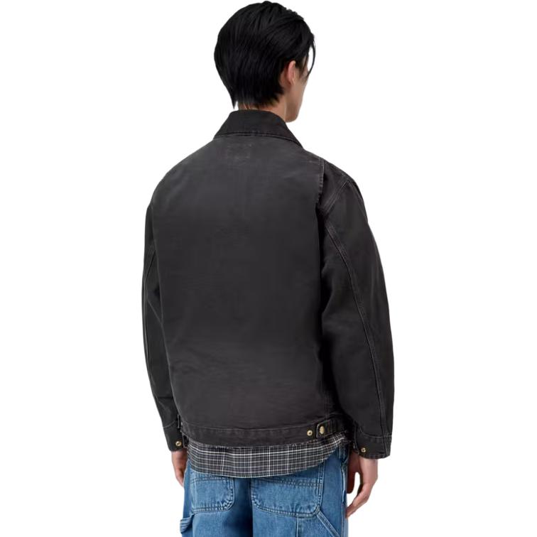 Carhartt WIP OG Detroit Jacket Black/Black (Destroy Wash) Unisex Outerwear I035280-00E-17