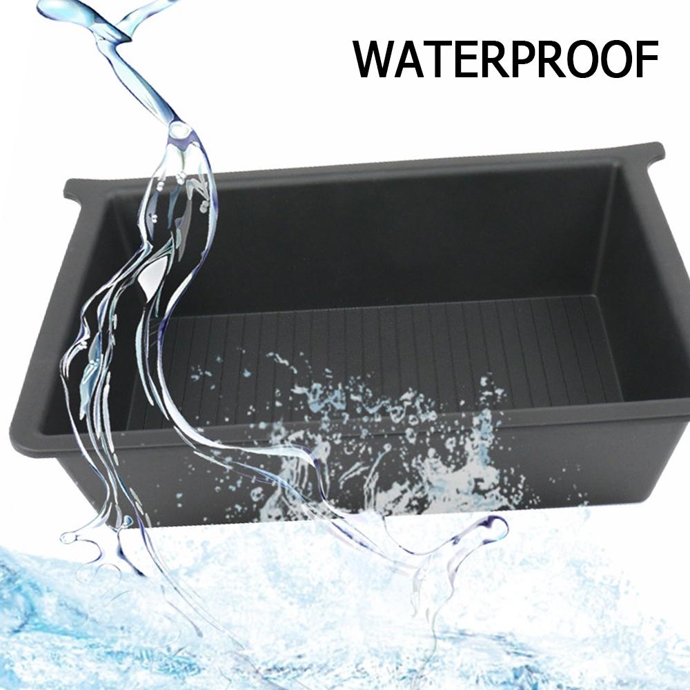 Для Tesla Model X ящик для хранения под сиденьем, органайзер из ТПЭ + АБС, поддон для ящика под сиденьем, аксессуары для интерьера модели X