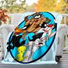 1pc cartoon charactersOutdoor Flannel Blanket Soft Plush Decor for Picnics, camping,Bedroom, Playroom, or Lunch Breakn1168A