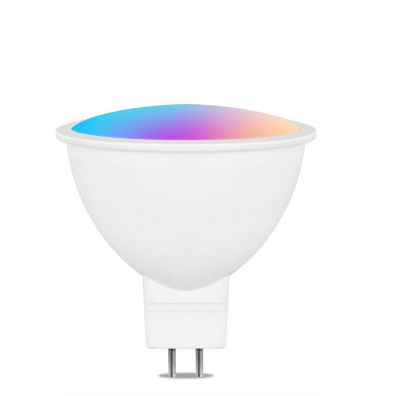 Умная лампочка Tuya Zigbee/WIFI GU10/MR16 RGB+CW 5 Вт диммируемая светодиодная лампа 5 Вт Smart Life точечный светильник управление через Alexa Google Home