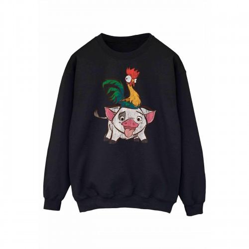 Disney Womens/Ladies Moana Hei Hei And Pua Sweatshirt