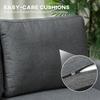 Three-Seater Storage Sofa Bed - Charcoal Grey