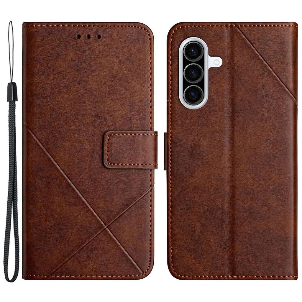 Для Samsung Galaxy A36 5G Чехол Кошелек Кожаный Чехол для Телефона с Линейным Узором