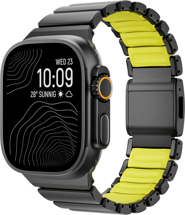 Ремешок из нержавеющей стали для Apple Watch Ultra 3 49 мм 46 мм 44 мм 45 мм Роскошный металлический браслет для Iwatch Серии 11 10 9 8 7 6 5 SE3