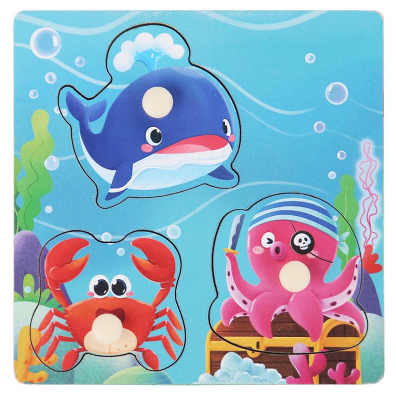 Wooden Dinosaur & Traffic Puzzle Board: Cognitive & Early Education Toy for Kids