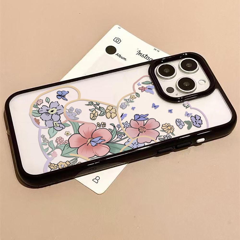 Акриловый чехол для телефона для iPhone 11 12 13 14 Pro 12 14 16 Pro Max для Samsung A16 A36 A56 S24 FE Высококачественный расписной противоударный чехол для мобильного телефона