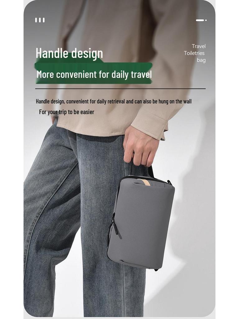 Водонепроницаемая сумка для туалетных принадлежностей, для влажного/сухого использования, большая вместимость, портативная, для бизнеса, спорта и активного отдыха - Унисекс
