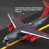1:180 Y-20 Transport Plane Model Toy Car Music Light Pull Back Drop Resistant Combat Aircraft Military Models Ornaments Boy Gift