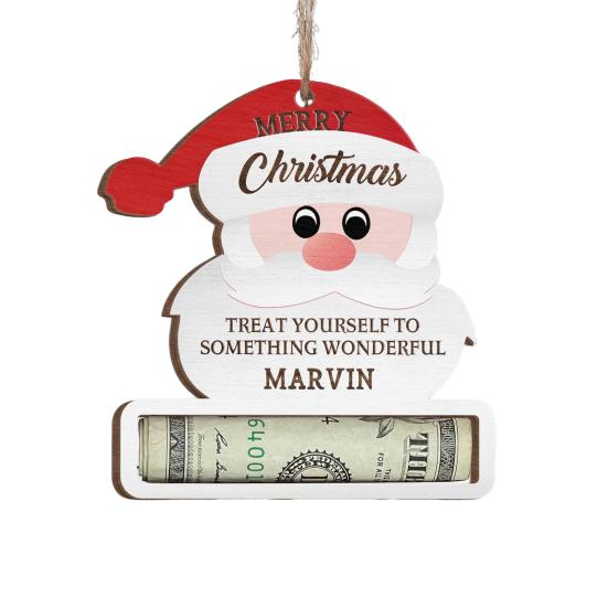 Забавный держатель для денег, подвесная подвеска с шнурком, легко подвешиваемая денежная карта, аксессуары для подвешивания рождественской елки