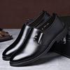 High Quality Leather Men Formal Shoes Men's Business Shoes Casual Loafers Dress Moccasins Breathable Slip On Black Driving Shoes