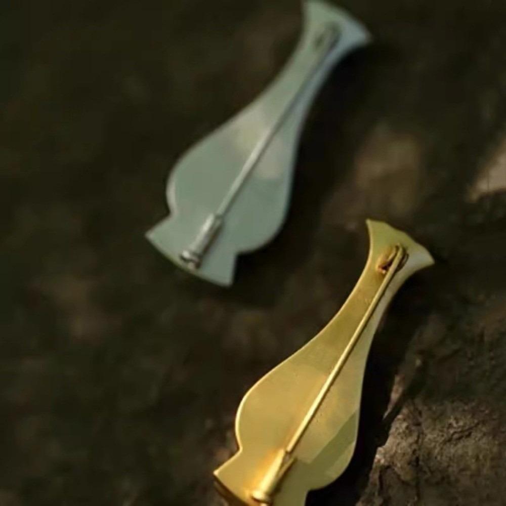 Изысканная брошь-булавка «Цветущая ветвь» Элегантная брошь-цветочная композиция Мини-брошь в виде вазы-капусты Вечеринка