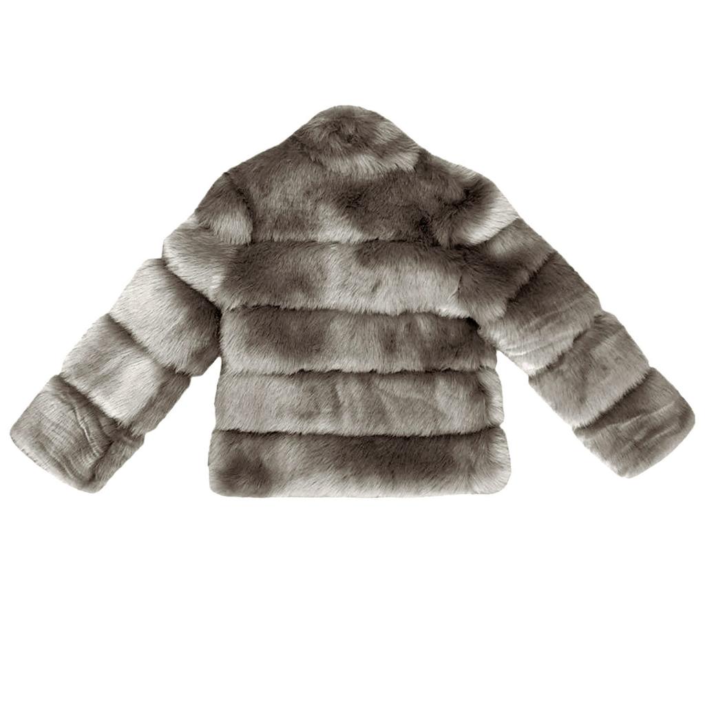 Women Fashion Luxury Faux  Coat Stand  Winter Warm Overcoat