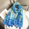 36 Designs Floral Print Voile Tassel Viscose Shawl Scarf Soft Thin Wrap Pashmina Headband Bufandas Muslim Hijab Sjaal 180*90Cm