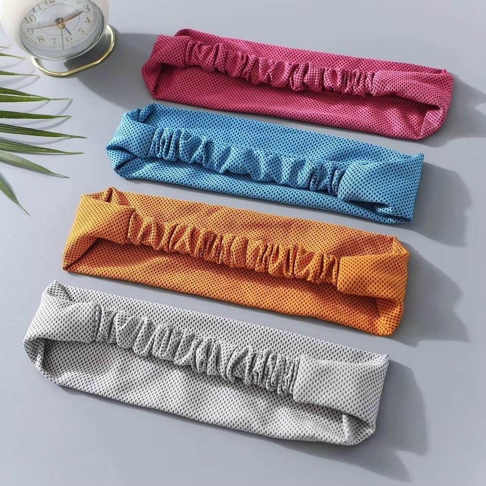 Quick Dry Cool Elastic Headband Sweat Absorbent Fitness Sweatband Lightweight Sport Headband Gym