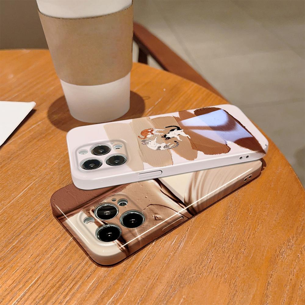 Универсальный чехол для телефона с пленкой, мультяшный модный дизайн, твердый корпус, полное покрытие камеры, противоударный защитный чехол для OPPO Realme OnePlus Infinix Tecno