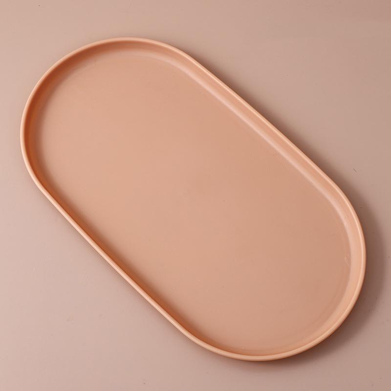 Поднос для десерта, штабелируемый овальный поднос для еды, блюдо без косы, тарелка для закусок, многоразовая тарелка для еды с гладкими краями для кухни
