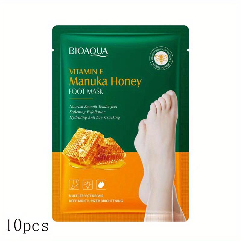 1/5/10 шт. BIOAQUA Медовая отшелушивающая маска для ног Педикюр для ног Удаление омертвевшей кожи Увлажняющий эксфолиант для ног Маски для ног Уход за кожей