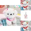 Lovely Cartoon Style Cotton Candy Dog Keychain For Sweet And Fun Fashion Statements