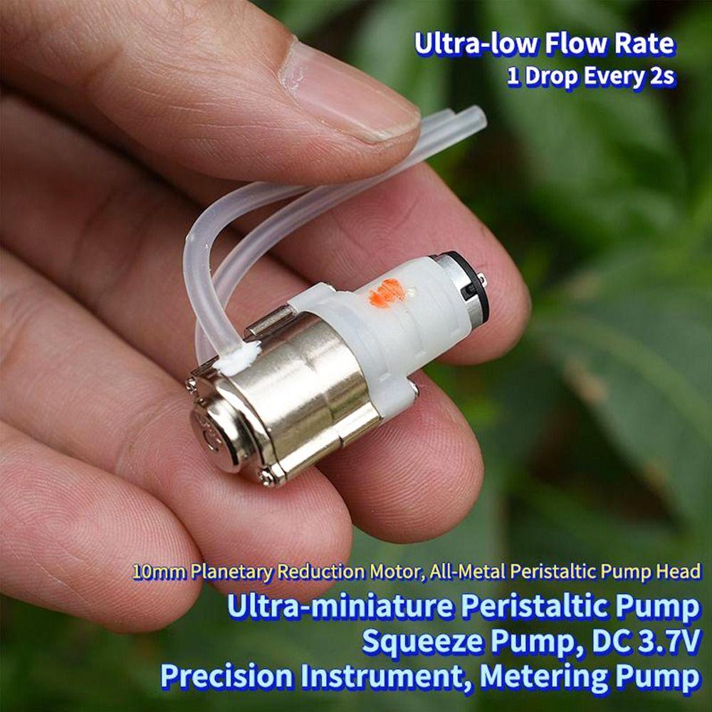 1Pcs 10mm Planetary Gear Micro Peristaltic Pump DC3V 3.7V Squeezing Pump  for Liquid Metering
