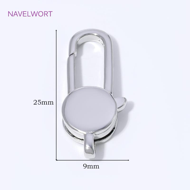 18K Gold Plated Lobster Clasp For Jewelry Making,Brass Connector Clasps Fastener,Locks For Bracelets,DIY Jewelry Accessories