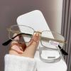 Fashionable Metal-Frame Anti-Blue Light Presbyopia Glasses Unisex High-Definition Ultra-Light Reading Eyewear +1.0 To +4.0