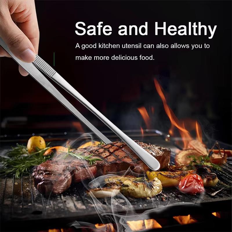Походные щипцы для барбекю 12 дюймов Кухонные щипцы Сверхпрочные из нержавеющей стали Щипцы для приготовления пищи для гриля Барбекю Морепродукты JT499