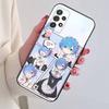 Чехол для телефона Rem Anime Girl Re Zero для Samsung S25, S24, S21, S22, S23, S30, Ultra, S20, Plus, Fe, Lite, Note, 10, Черный чехол