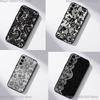 Винтажный кружевной чехол для телефона для Samsung S25,S24,S21,S22,S23,S30,Ultra,S20,Plus,Fe,Lite,5G Черный чехол